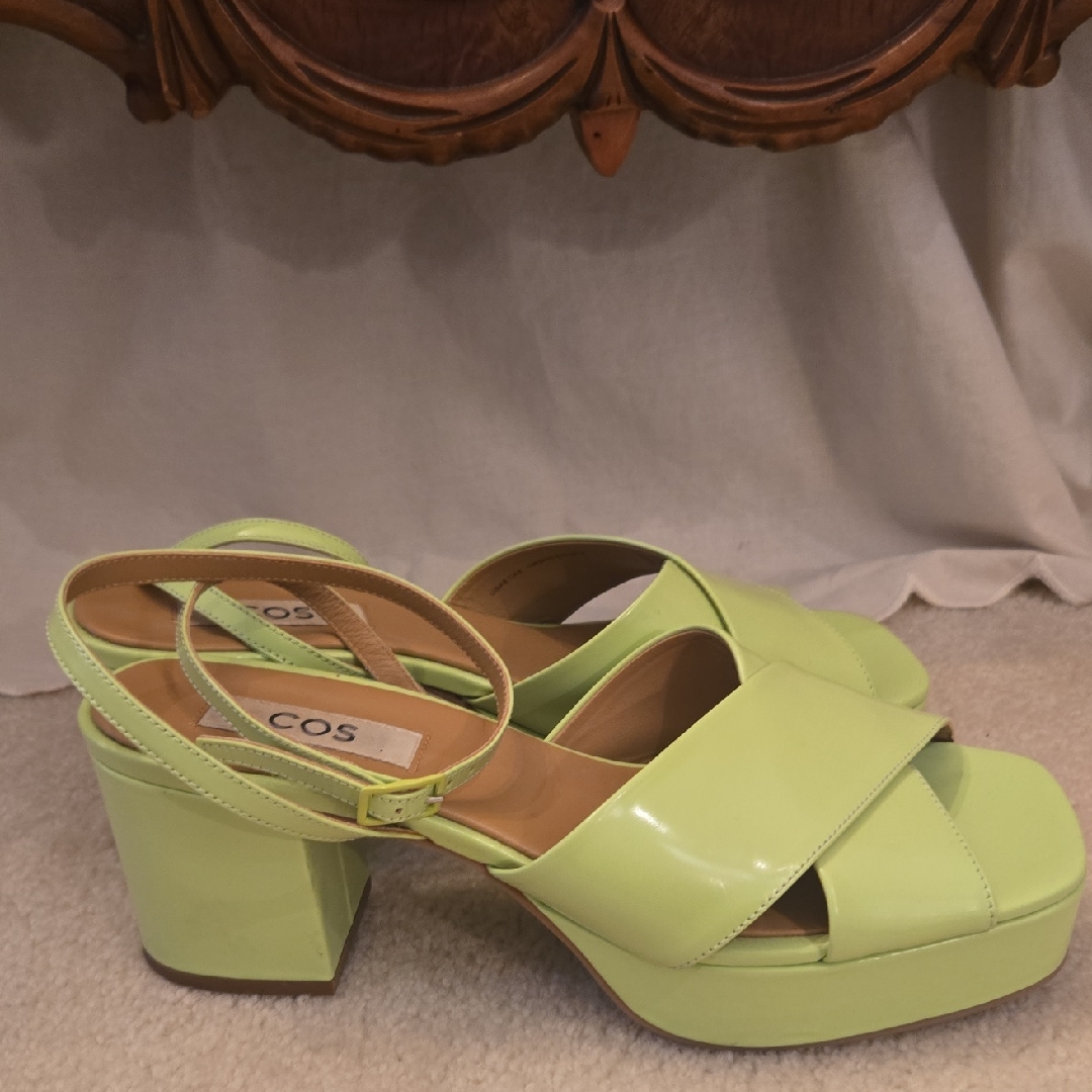 Cos Women's Bright Green Platform Sandals
